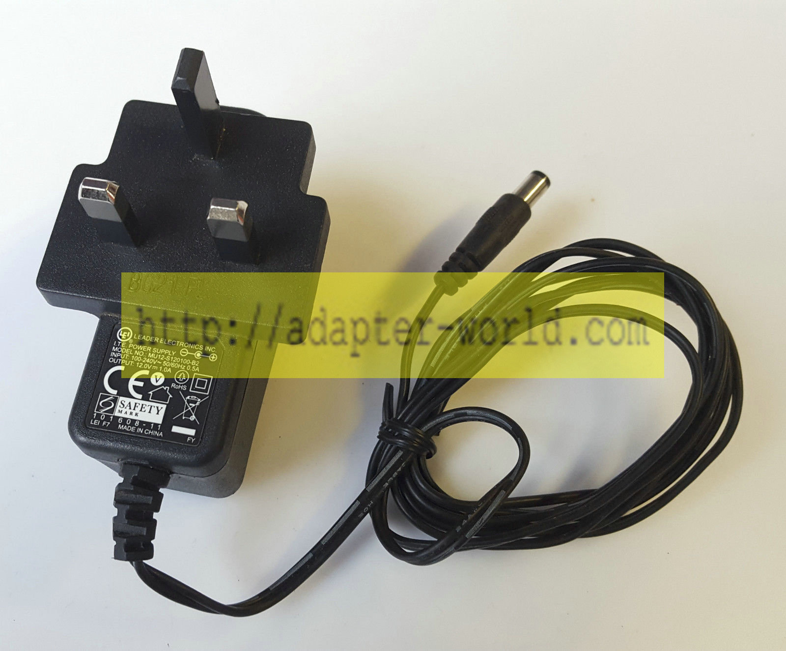 *Brand NEW*LEI LEADER ELECTRONICS INC MU12-S120100-B2 12V 1.0A AC/DC ADAPTER POWER SUPPLY